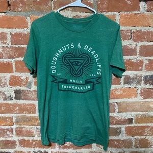 Doughnuts and Deadlifts Tee MEDIUM